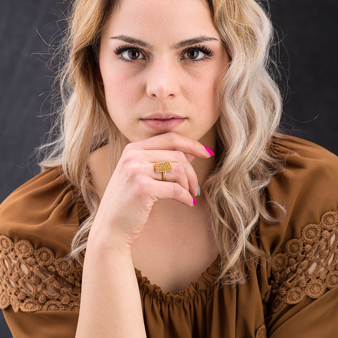 Fede Sarda Nuorese con motivo rettangolare | Artigianato Sardo