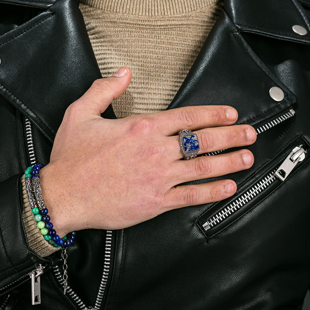 Anello in stile Gotico con lapislazzuli | Cesare Paciotti