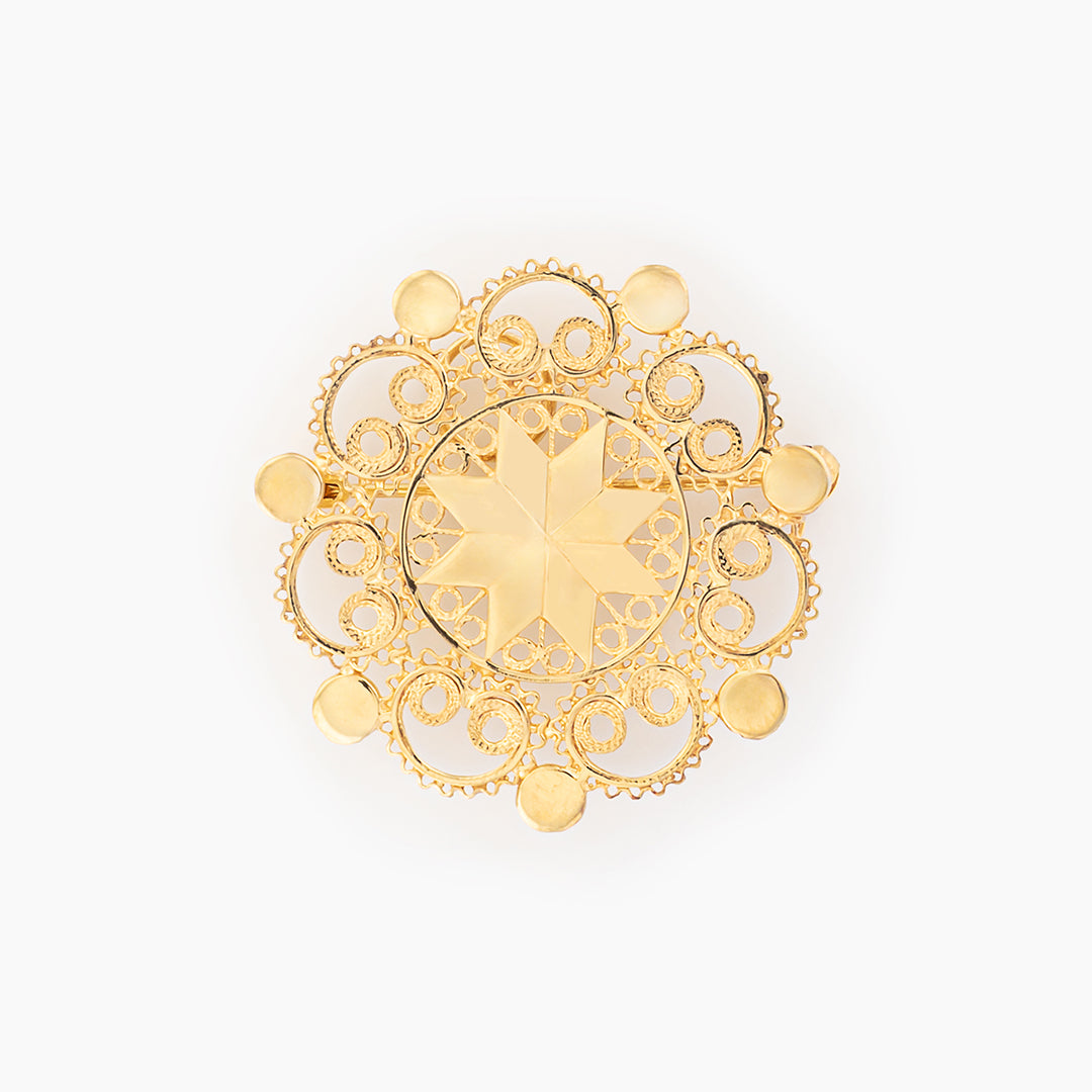 Spilla Ciondolo Rosa di Dorgali 34mm | Artigianato Sardo