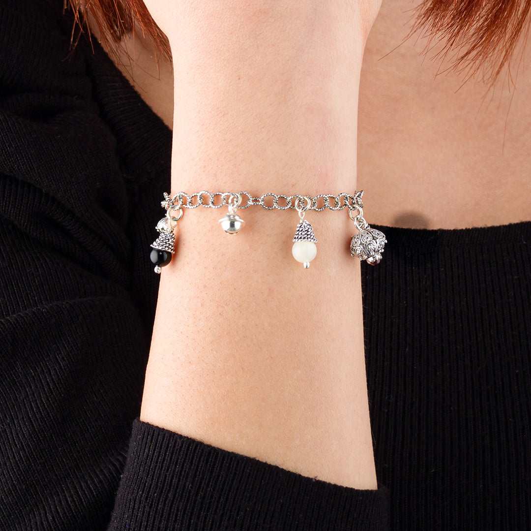 Bracciale con charms colorati | Artigianato Sardo