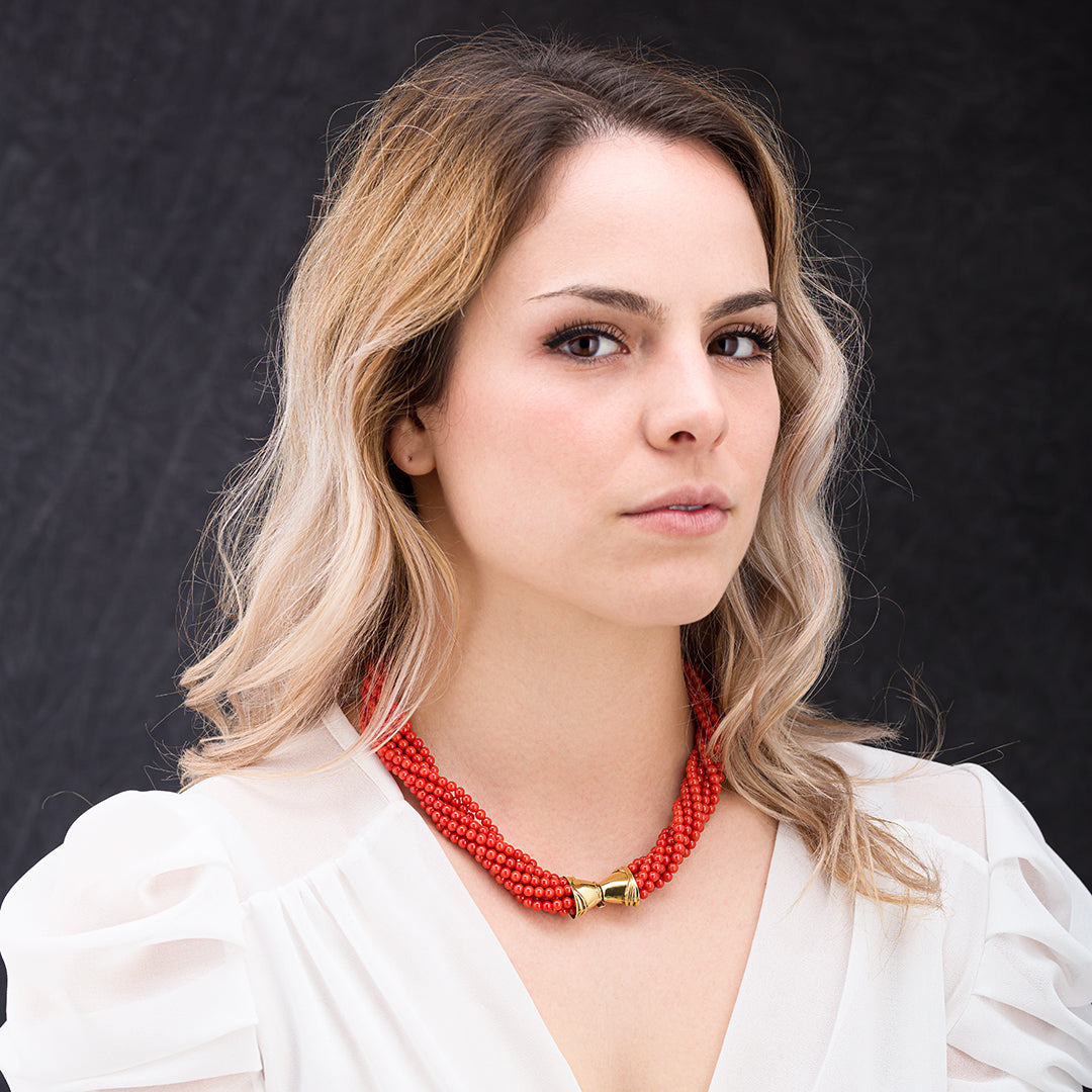 Collana Torchon in corallo | Artigianato Sardo