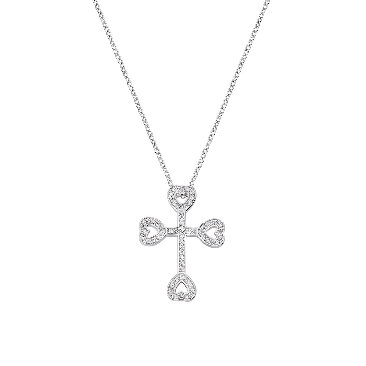 Collana Croce con Cuori | Amen