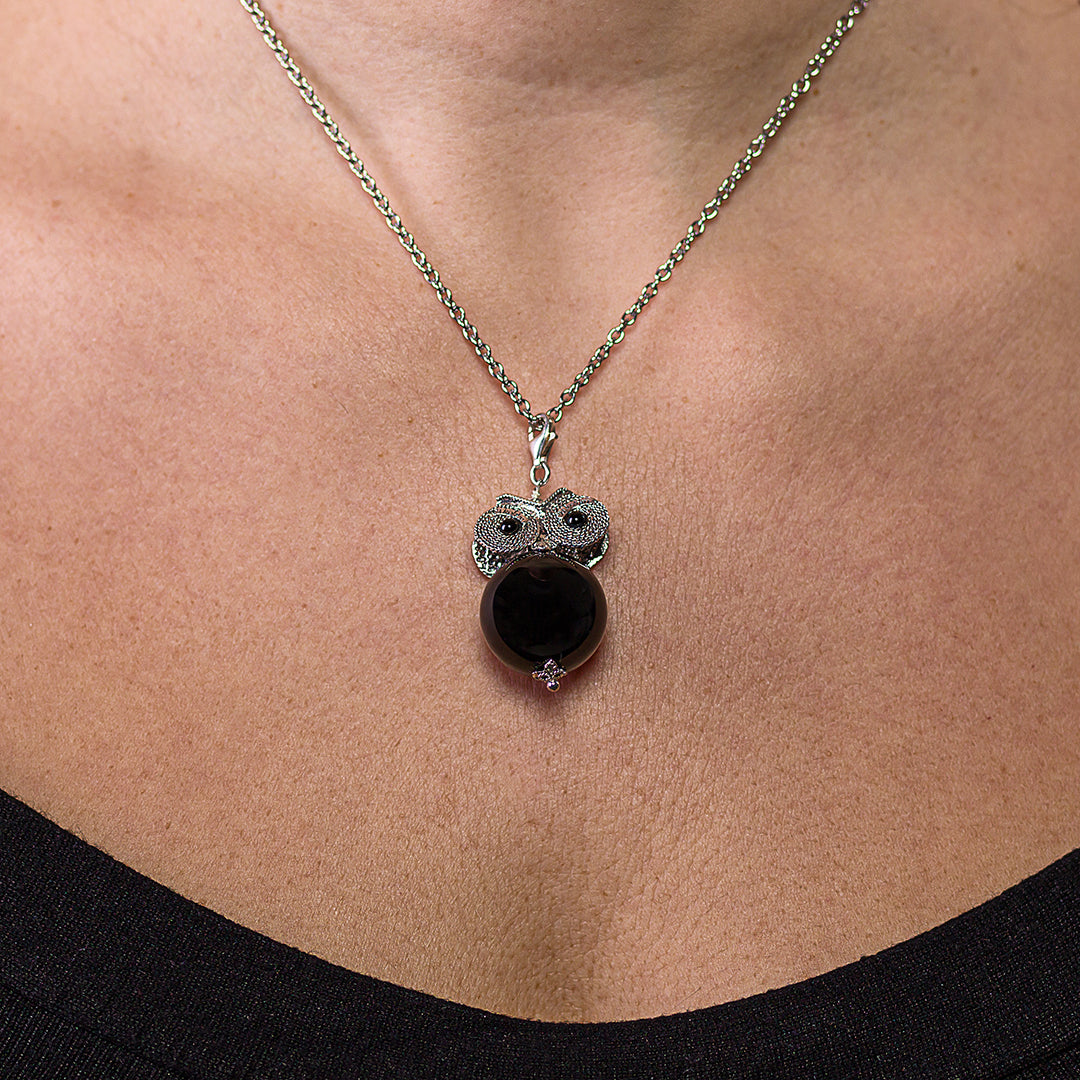 Ciondolo "Su Coccu" Gufo | Artigianato Sardo