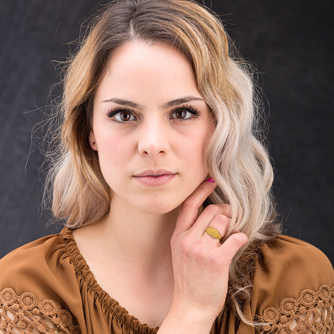 Fede Sarda Campidanese 3 fili con bordi traforati | Artigianato Sardo