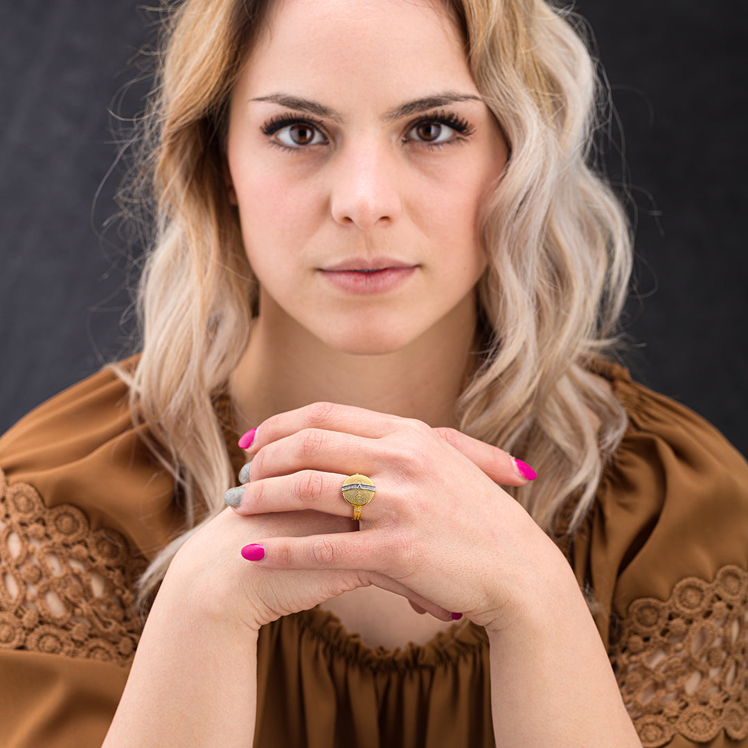 Fede Sarda a Corbula in lamina d'oro | Artigianato Sardo