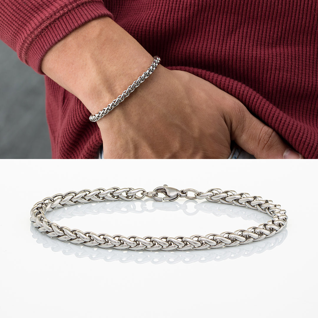 Bracciale in maglia d'acciaio | 4 varianti