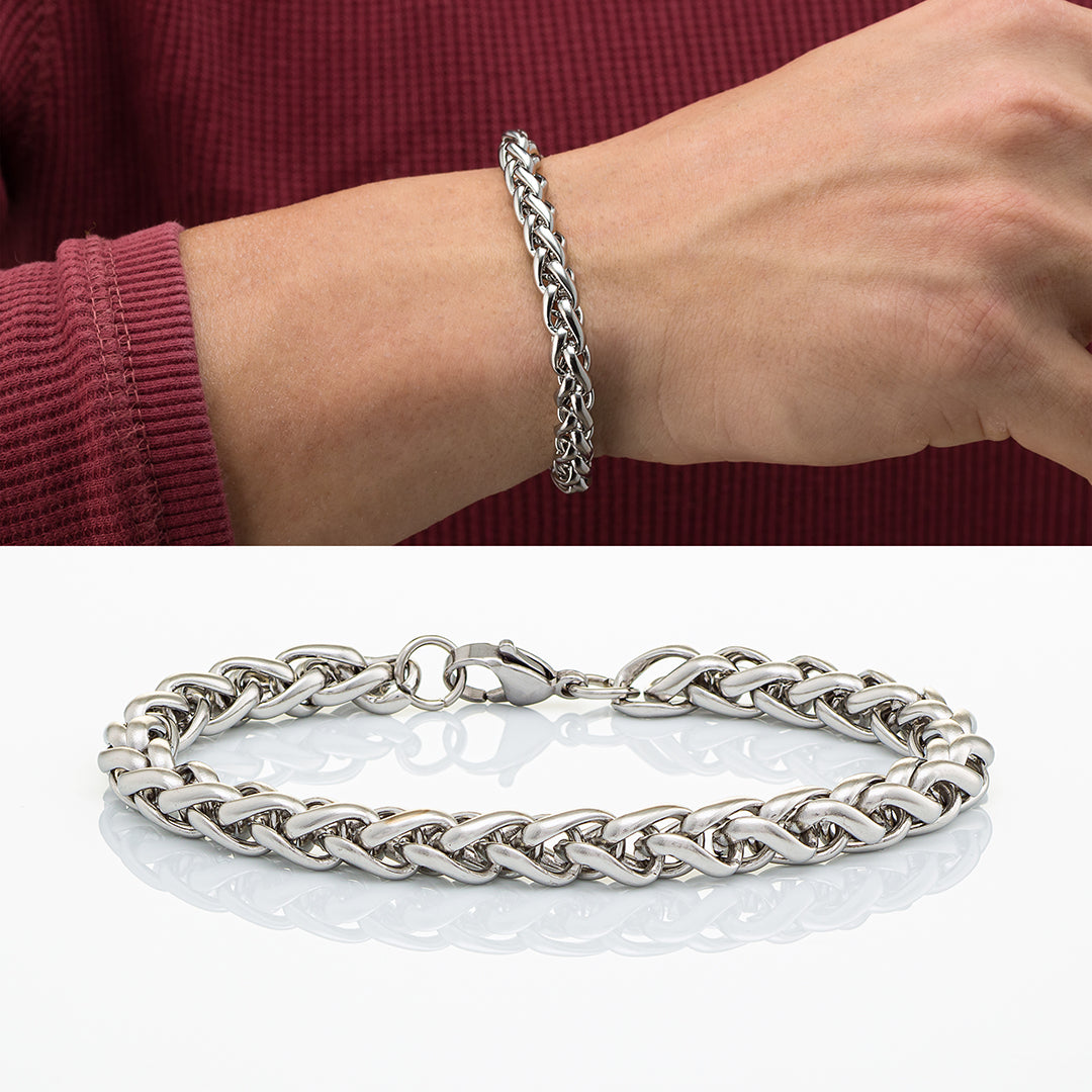 Bracciale in maglia d'acciaio | 4 varianti