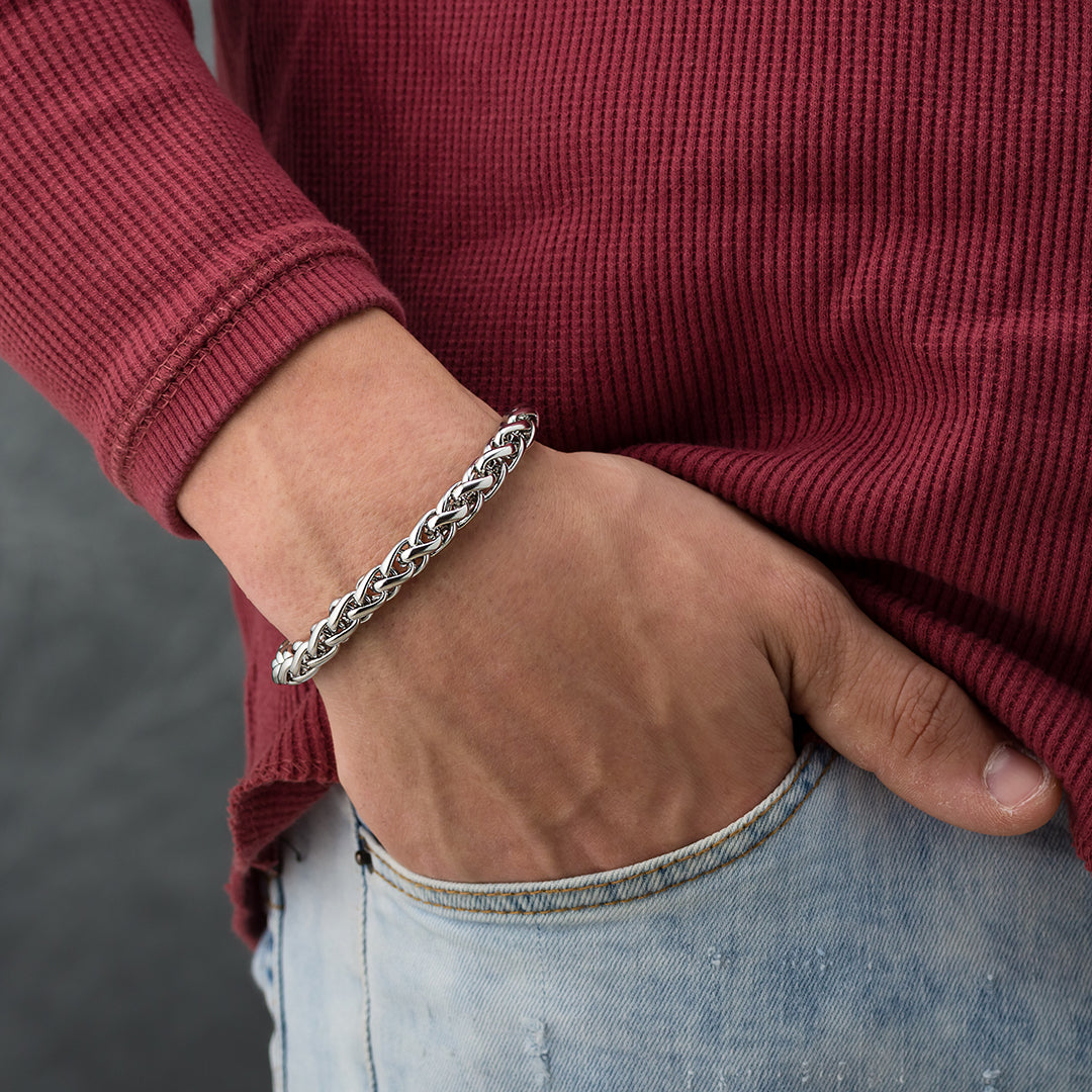 Bracciale in maglia d'acciaio | 4 varianti