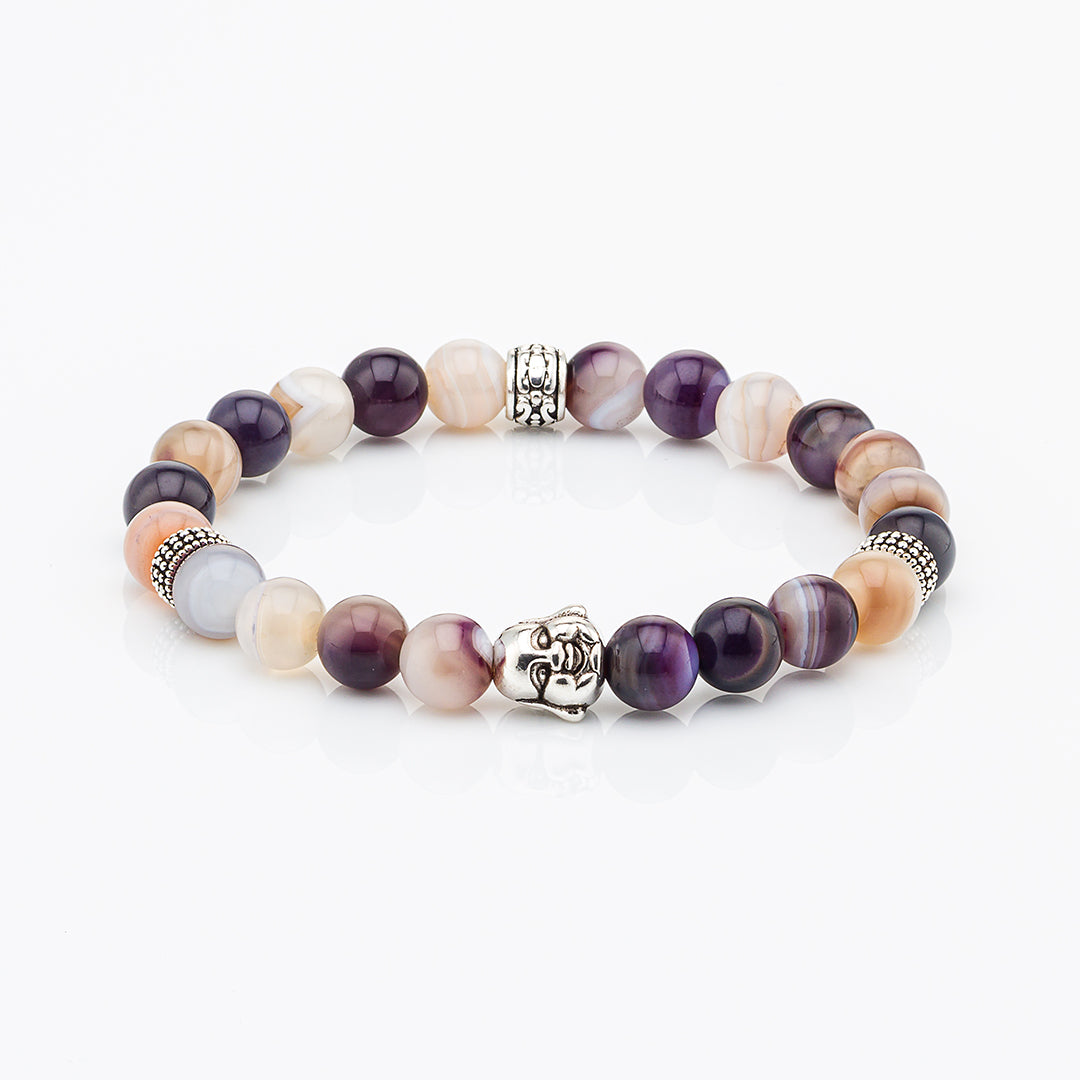 Bracciale in pietre dure | Agata Viola | Charm Buddha Vers. #2
