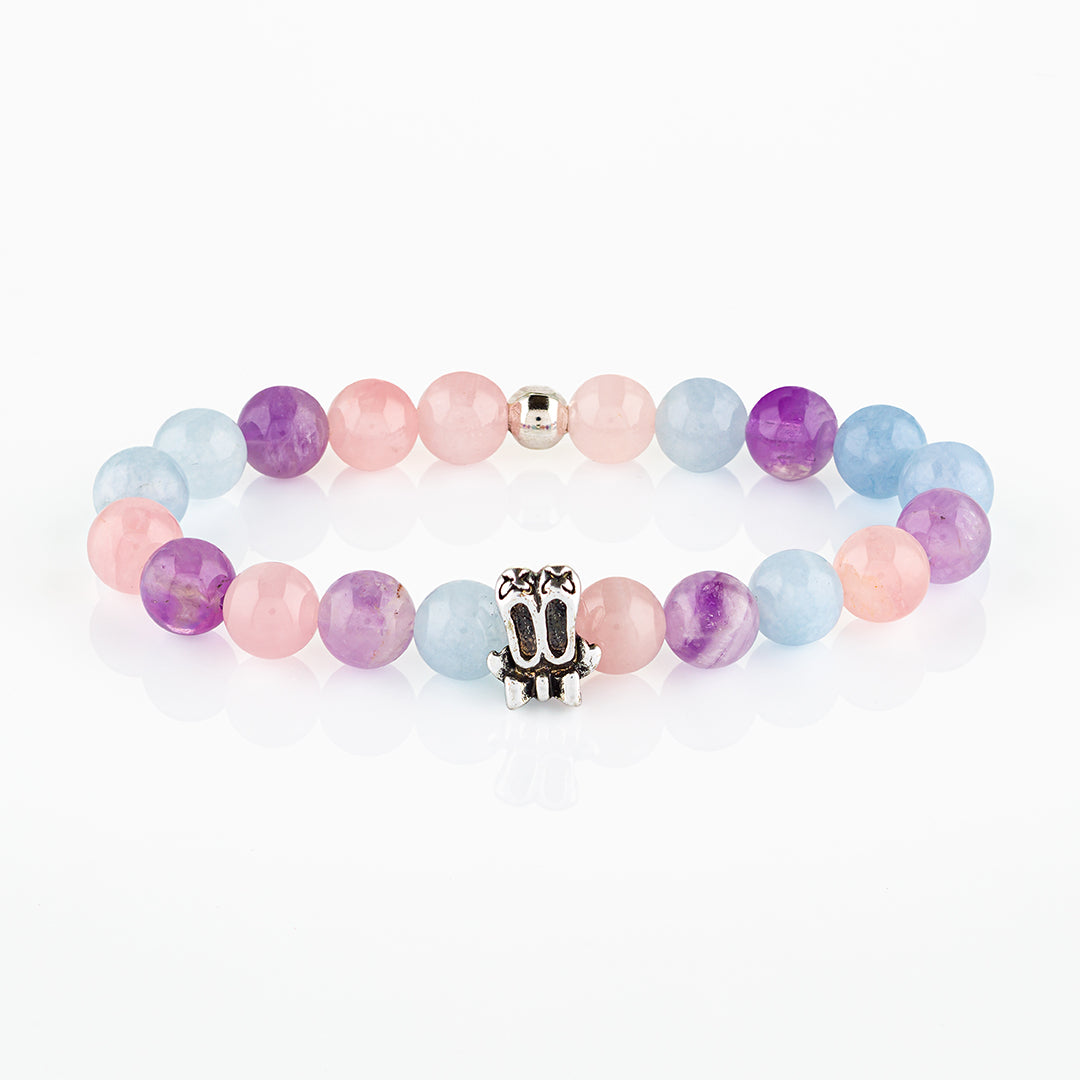 Bracciale in pietre dure | Charm scarpette ballerina
