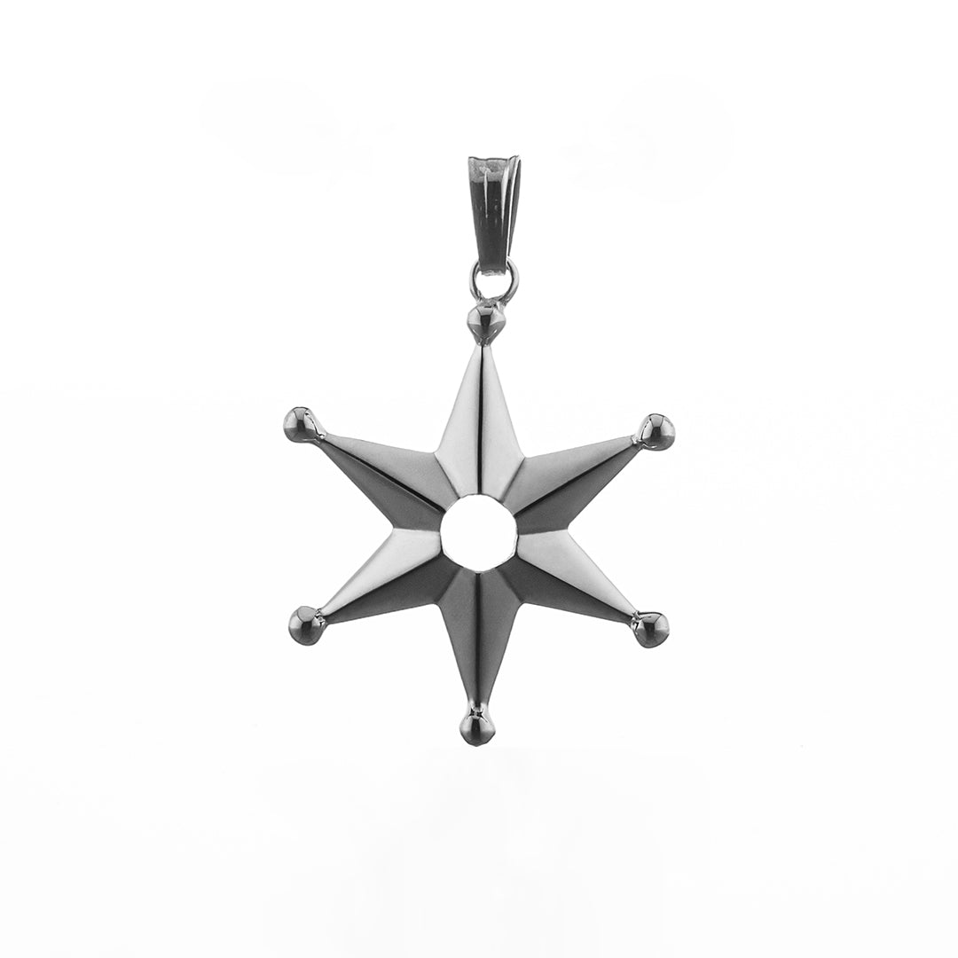 Ciondolo "Stella Sartiglia" in argento | Artigianato Sardo