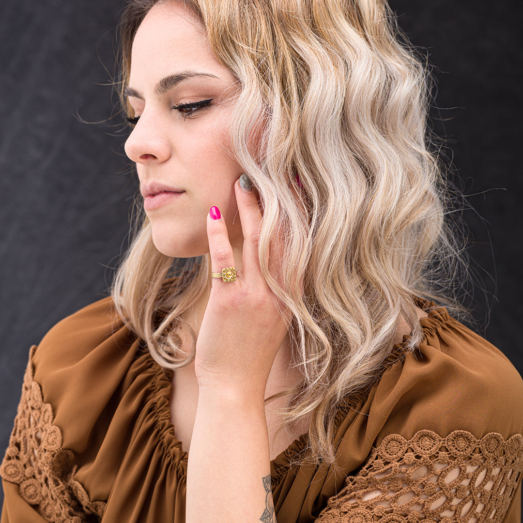 Fede Sarda Nuorese con motivo quadrato | Artigianato Sardo