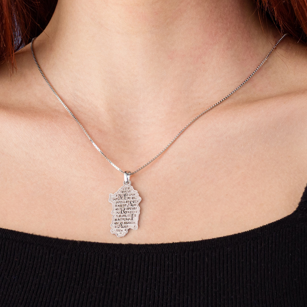 Pendente con Ave Maria | 4 varianti colore | Maria De Deus