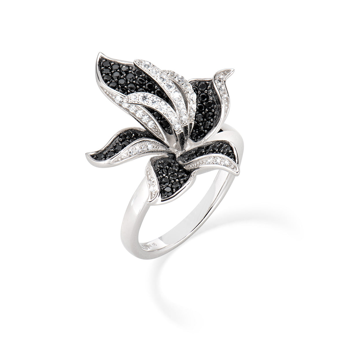 Anello Orchidea Zirconi | 2 varianti colore | Amen