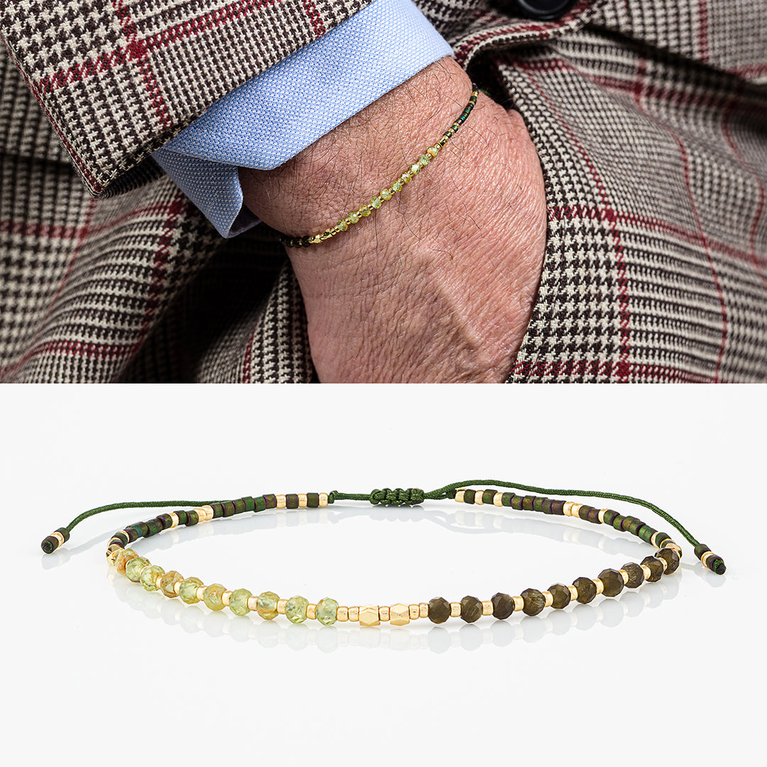 Bracciale con perline e pietre naturali