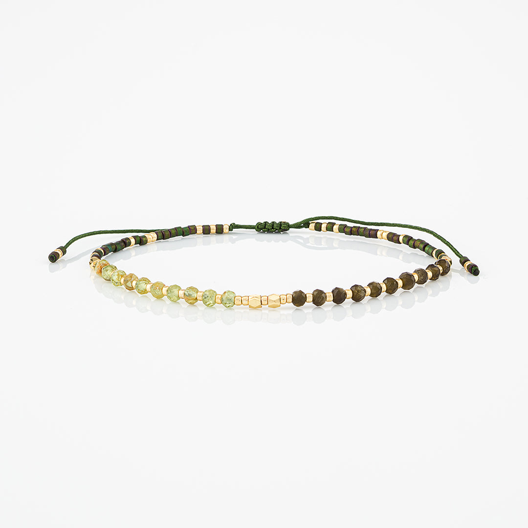 Bracciale con perline e pietre naturali