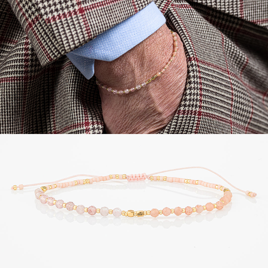 Bracciale con perline e pietre naturali
