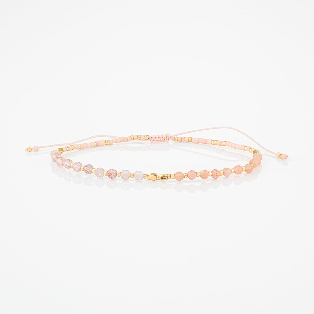 Bracciale con perline e pietre naturali