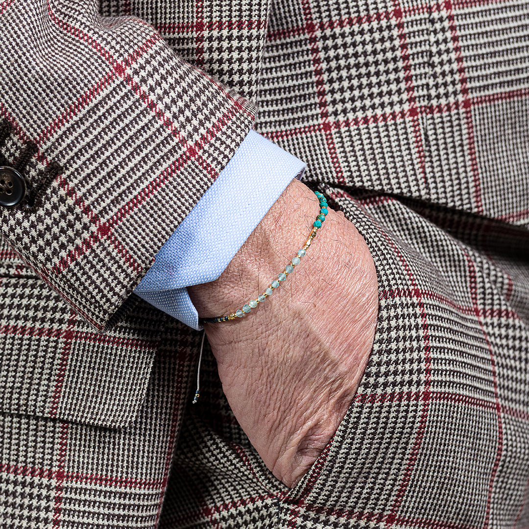 Bracciale con perline e pietre naturali