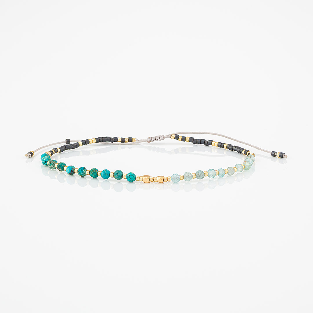 Bracciale con perline e pietre naturali