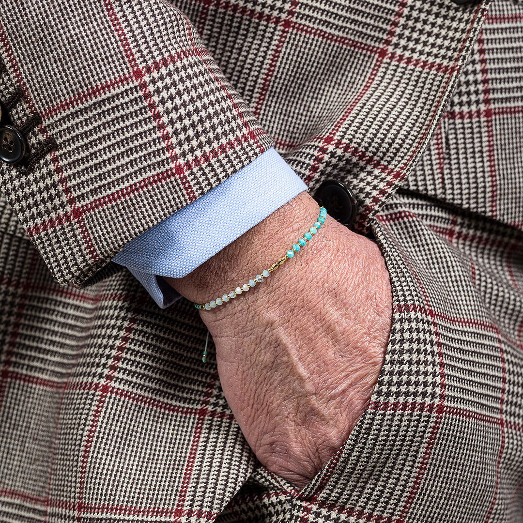 Bracciale con perline e pietre naturali