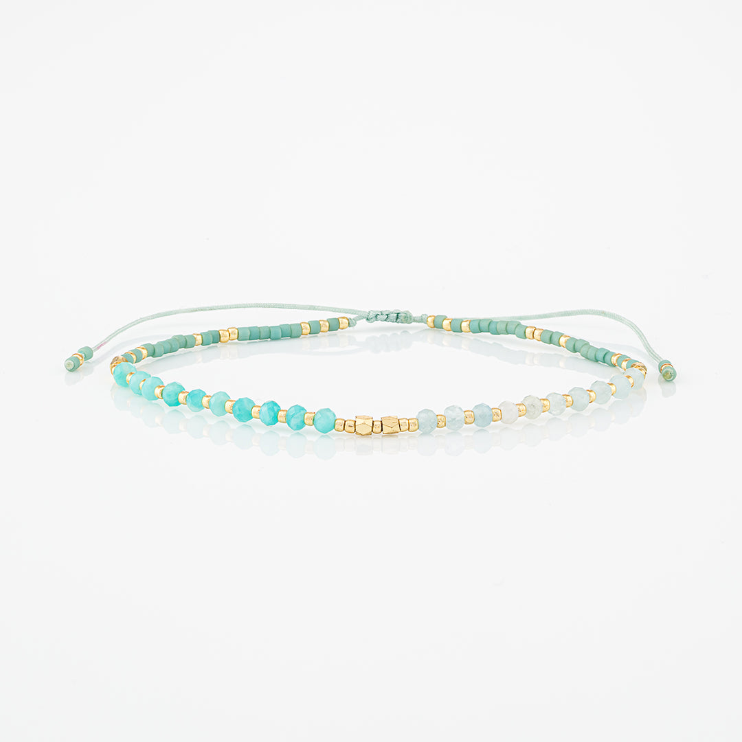Bracciale con perline e pietre naturali