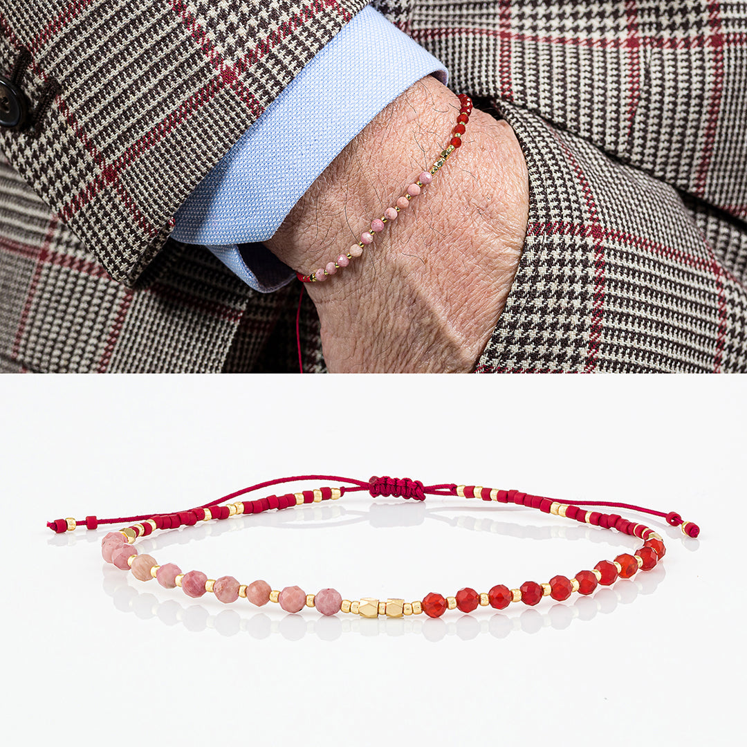 Bracciale con perline e pietre naturali