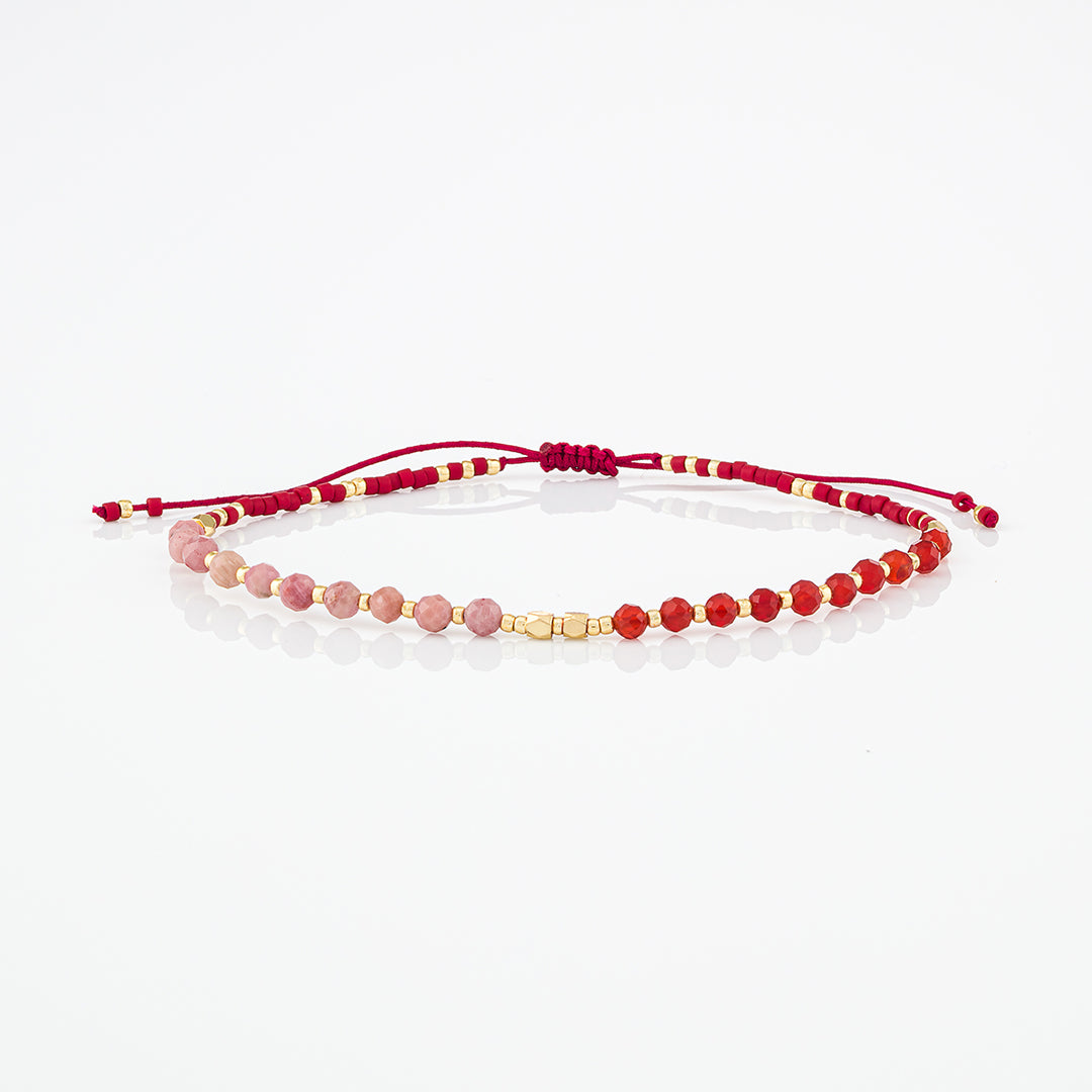 Bracciale con perline e pietre naturali