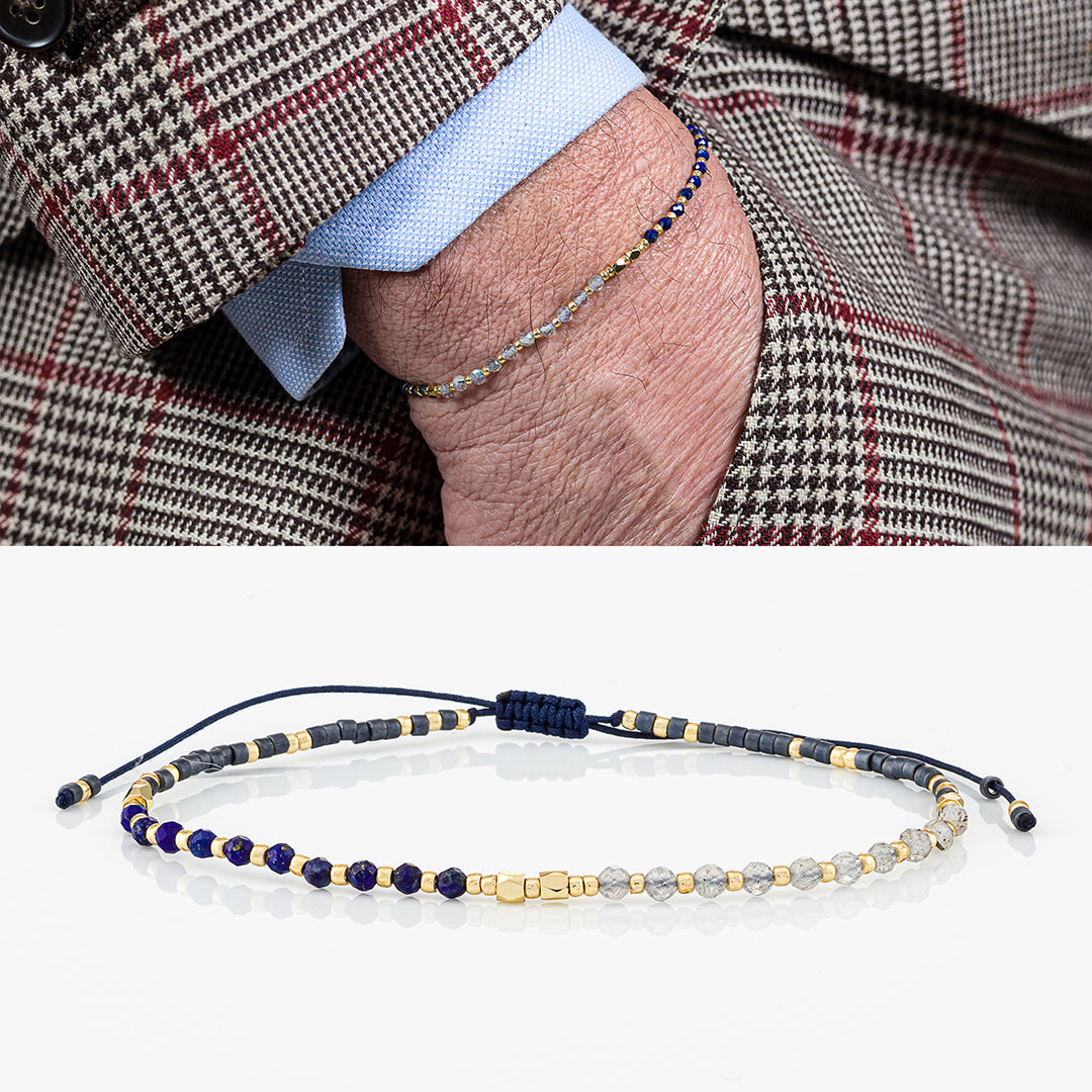Bracciale con perline e pietre naturali