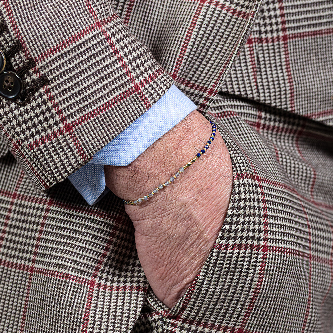 Bracciale con perline e pietre naturali