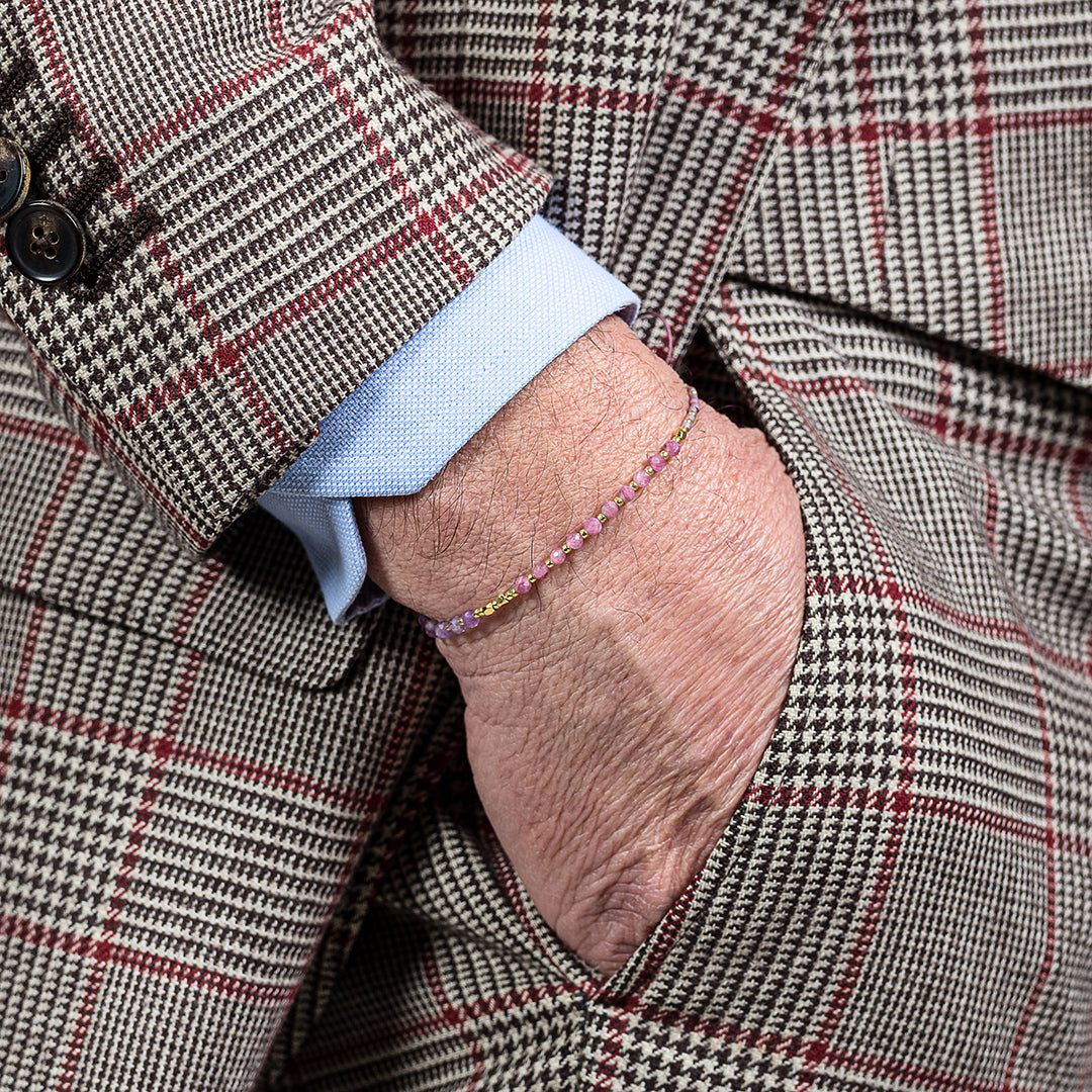 Bracciale con perline e pietre naturali
