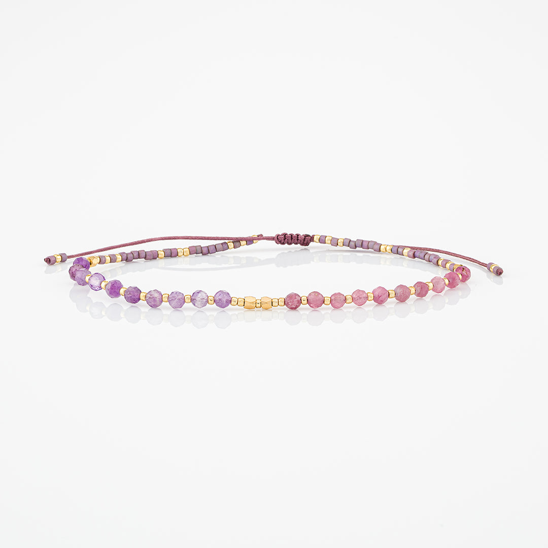 Bracciale con perline e pietre naturali