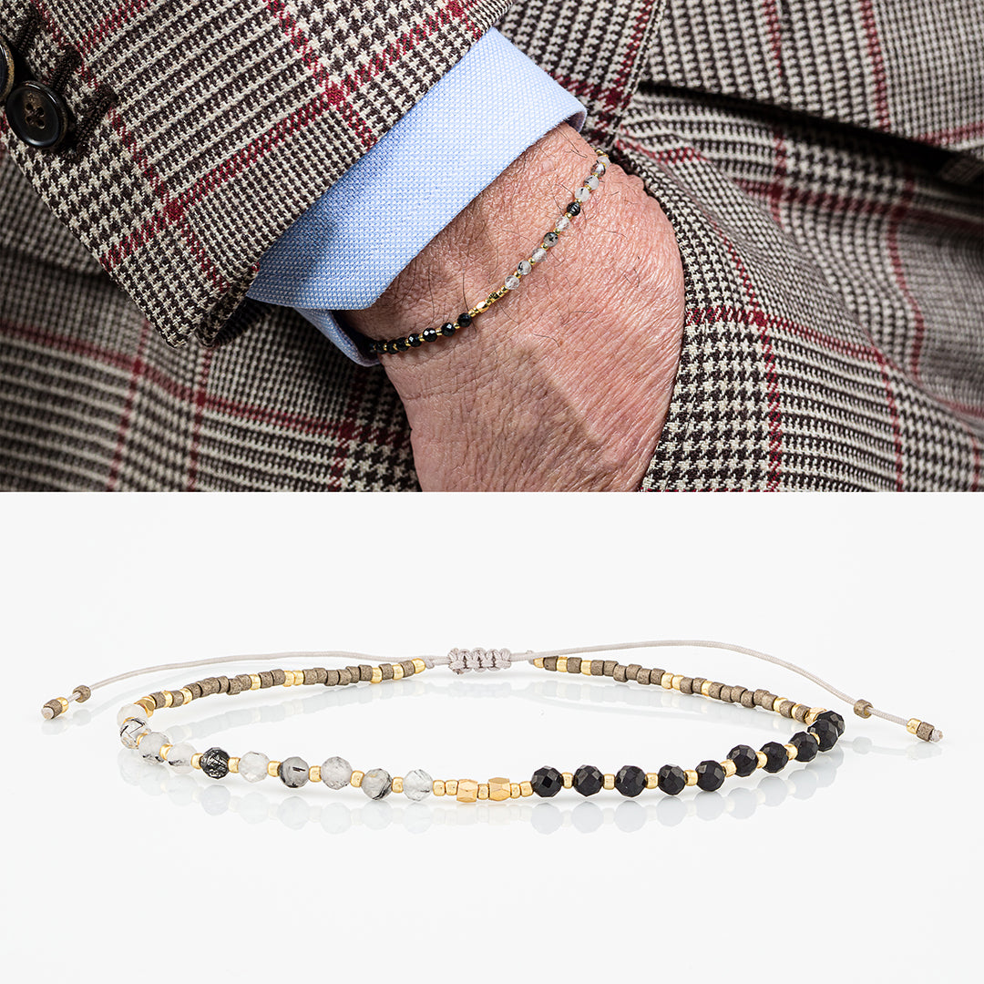 Bracciale con perline e pietre naturali