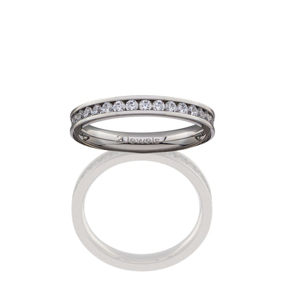 Anello in acciaio con zirconi | 2Jewels