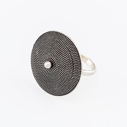 Anello in filigrana con corbula in argento 20mm | Artigianato Sardo