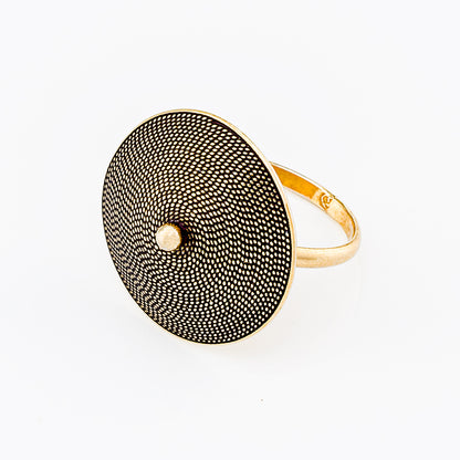 Anello in filigrana con corbula in argento 20mm | Artigianato Sardo