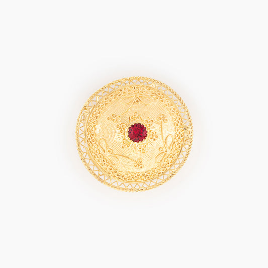 Spilla Bottone Sardo Campidanese 40 mm | Artigianato Sardo