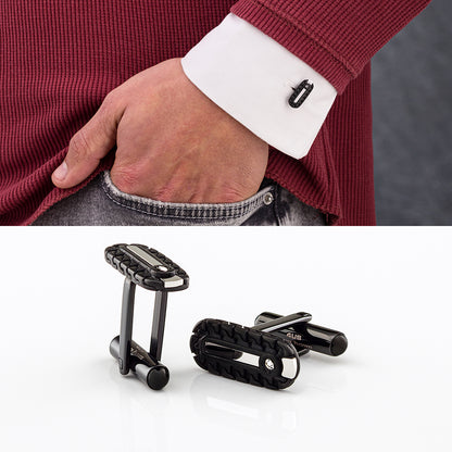 Gemelli in acciaio nero | Paciotti 4US