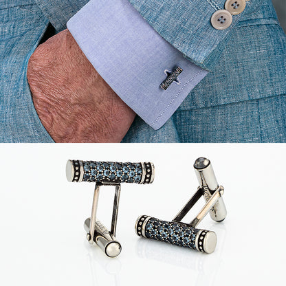 Gemelli in argento e pietre colorate | Cesare Paciotti