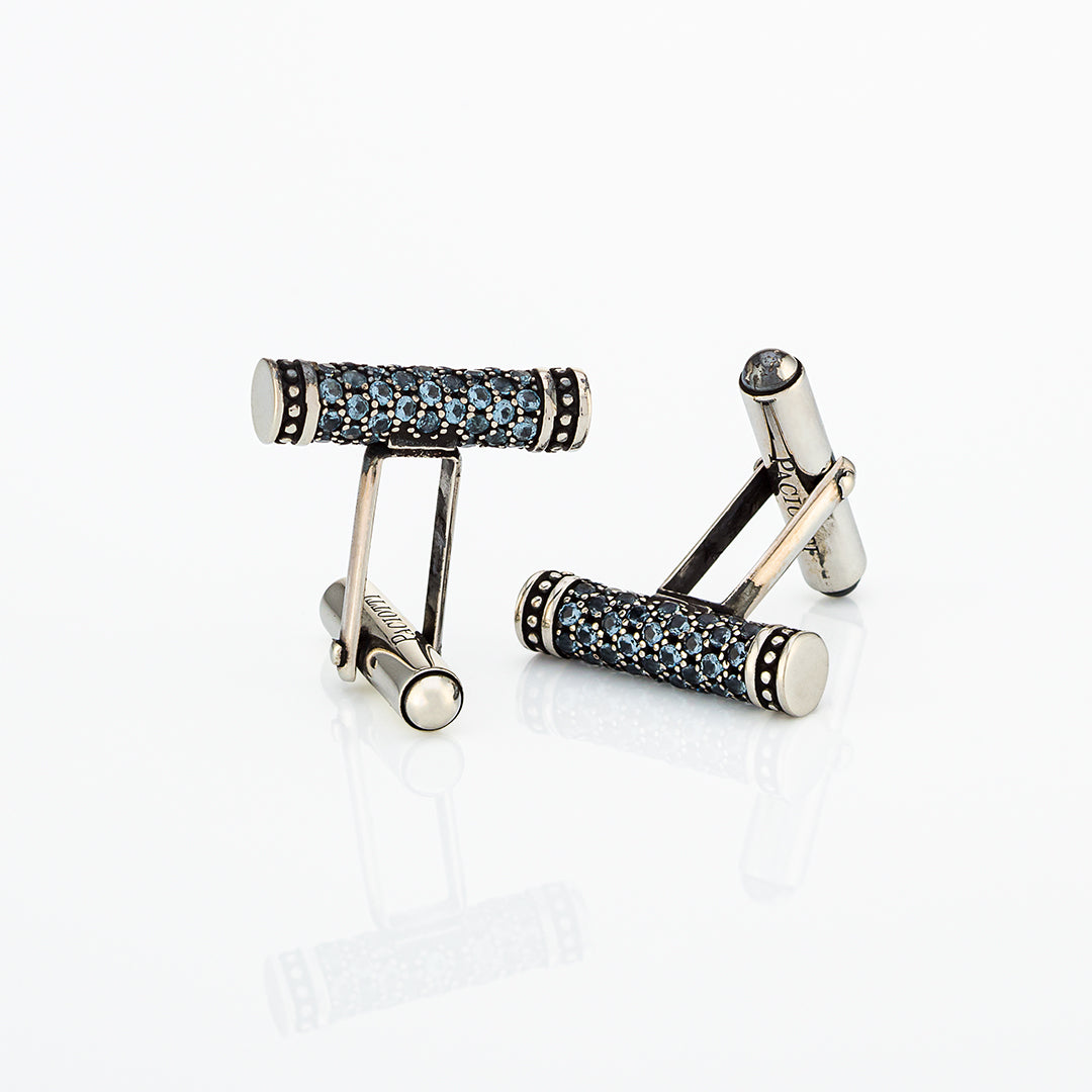 Gemelli in argento e pietre colorate | Cesare Paciotti