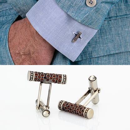 Gemelli in argento e pietre colorate | Cesare Paciotti