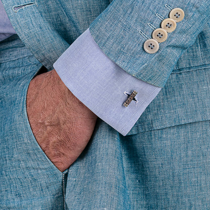 Gemelli in argento e pietre colorate | Cesare Paciotti