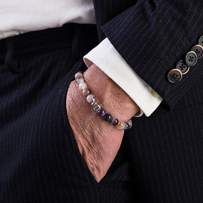 Bracciale in pietre dure | Agata Viola | Charm Buddha Vers. #2