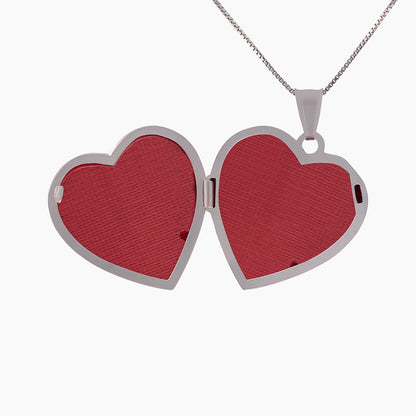 Ciondolo Portafoto a cuore in argento | Personalizzabile