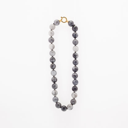 Collana in Agata Grigia