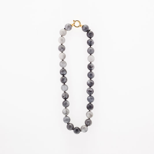 Collana in Agata Grigia