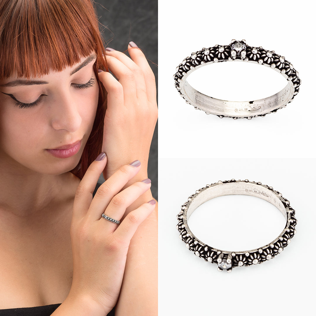 WOZUIMEI Gioielli in Stile Cinese Anello Femminile Anello Regolabile per Dito Medio con Fiore Cavo Diviso Regolabile Anello in Argento Sterling S925 Anello in Argento Tailandese Vintagesquillare, 18 WOZUIMEI Gioielli in Stile Cinese Anello Femminile Anello Regolabile per Dito Medio con Fiore Cavo Diviso Regolabile Anello in Argento Sterling S925 Anello in Argento Tailandese Vintagesquillare, 18