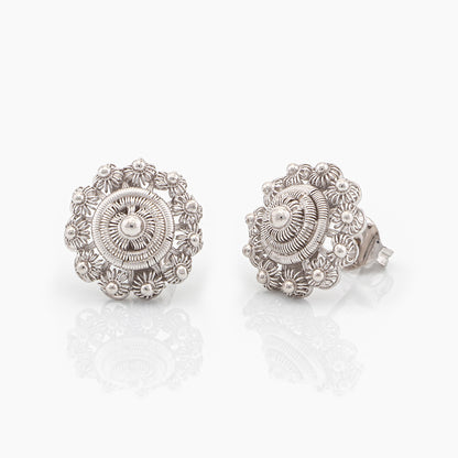 Orecchini in filigrana a lobo bottone sardo| Artiginato Sardo Maria de Deus