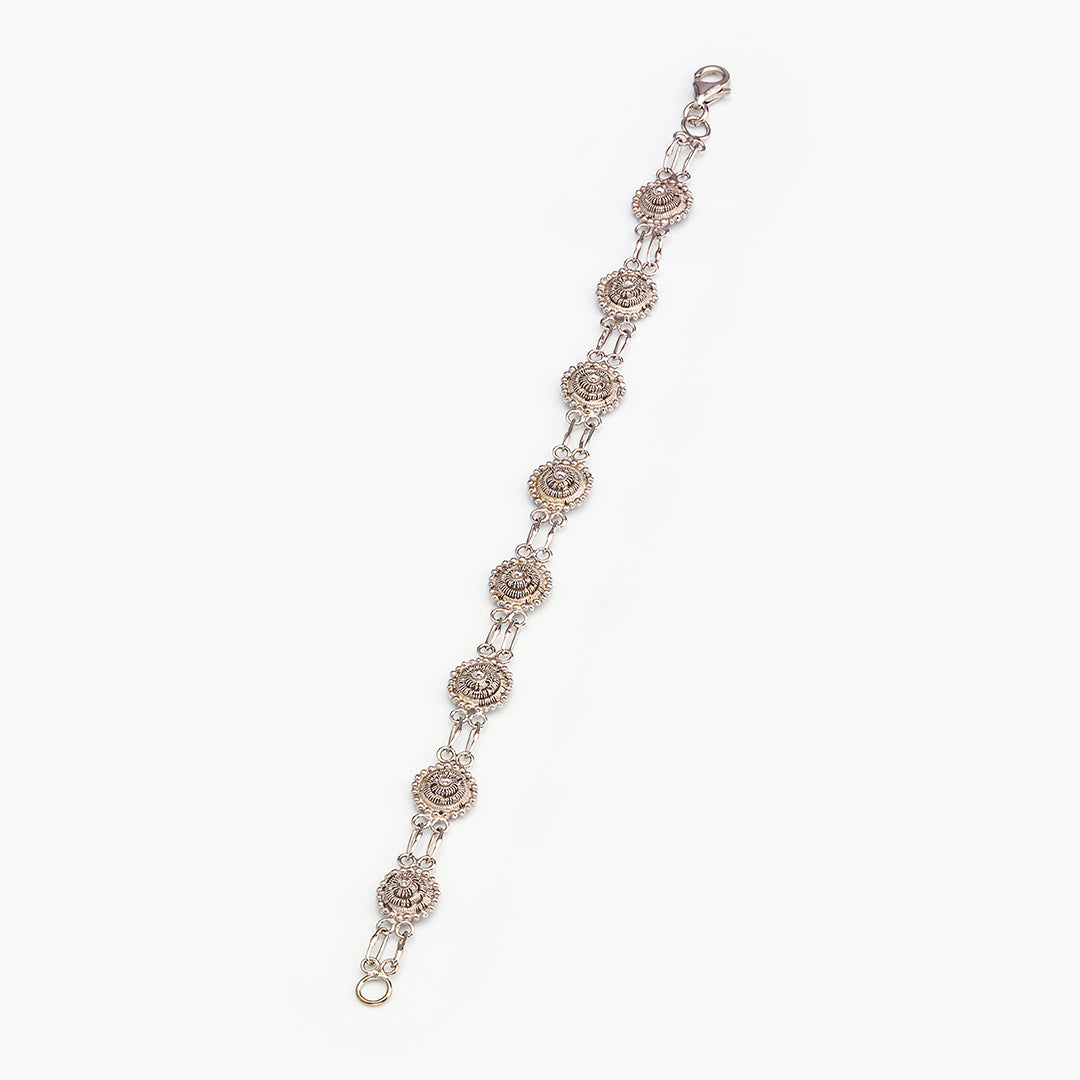 Bracciale in filigrana - Artigianato Sardo con dettaglio bottone | Maria De Deus