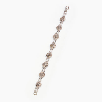 Bracciale in filigrana - Artigianato Sardo con dettaglio bottone | Maria De Deus